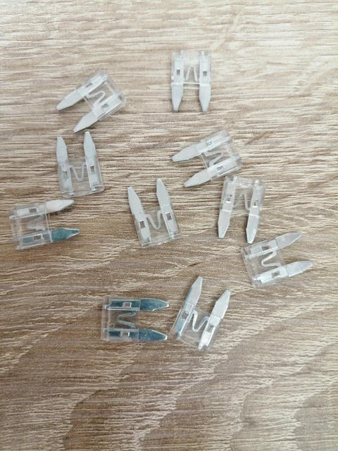 Lot de 10 mini fusibles 25 Amp 25A auto moto scooter automobile voiture