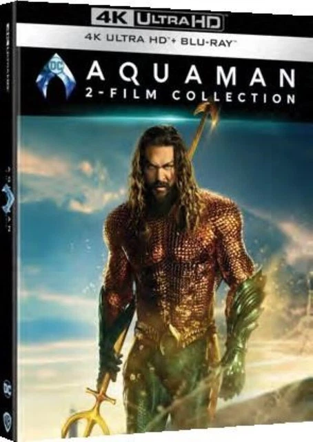 AQUAMAN. 2 FILM Collection 4K Ultra HD (2024) 4 Blu Ray Pre-Order £31.
