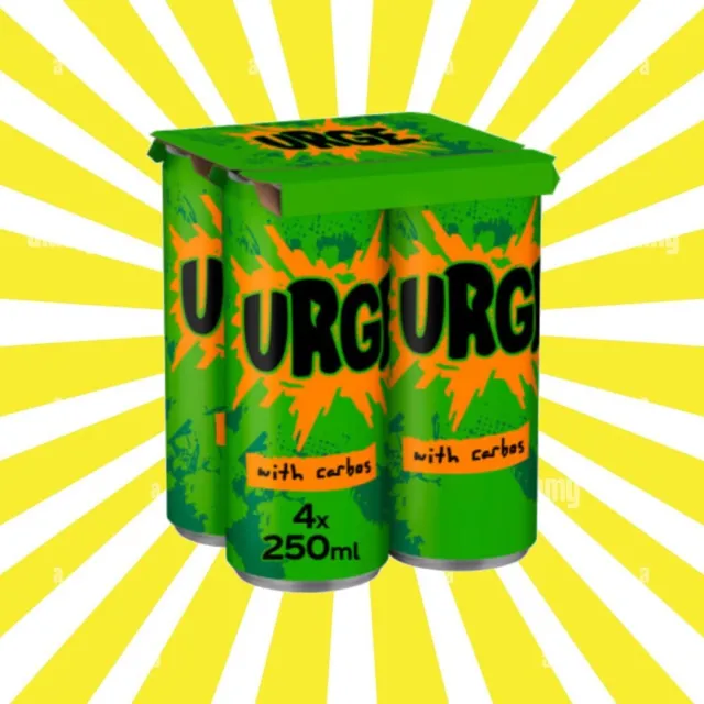 Surge Urge Soda Citrus Flavor Soft Drink Beverage 4X330ML *Brand New* Cheap!