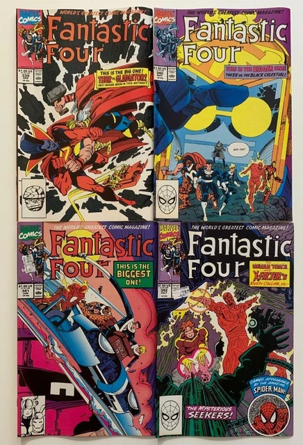 Fantastic Four #339 to #342 (Marvel 1990) 4 x FN & VF classics