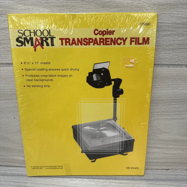 Inkjet Transparency Film - 8.5x11 Inches, 80 Sheets, Clear Overhead Projector & Screen Print Film