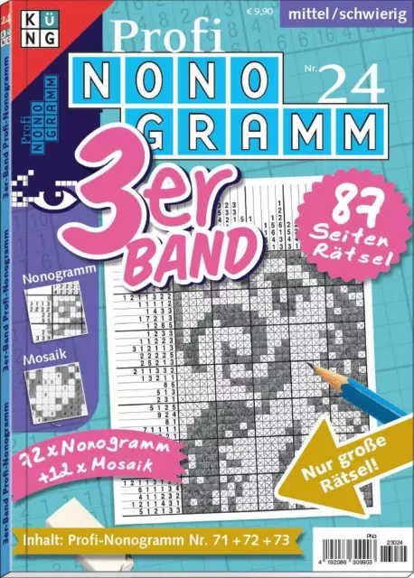 Profi-Nonogramm 3er-Band Nr. 24 ~ Conceptis Puzzles ~  9783905573572