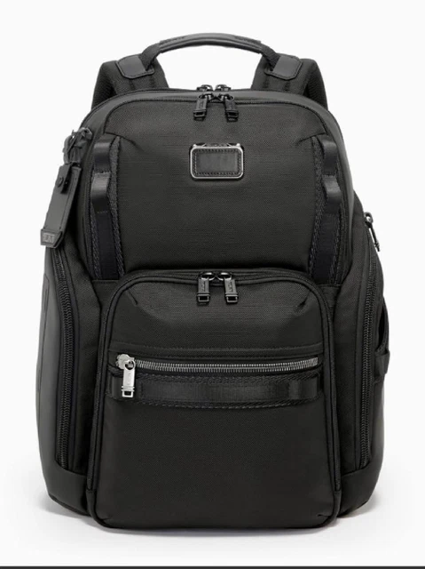 TUMI 232789D Alpha Bravo Business Backpack Bag 13.97x16.92x8.26 in. Black