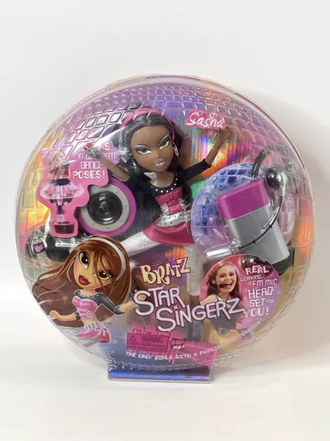 New Bratz Fashion Star Singerz Sasha Rare In Box With Working FM Microphone