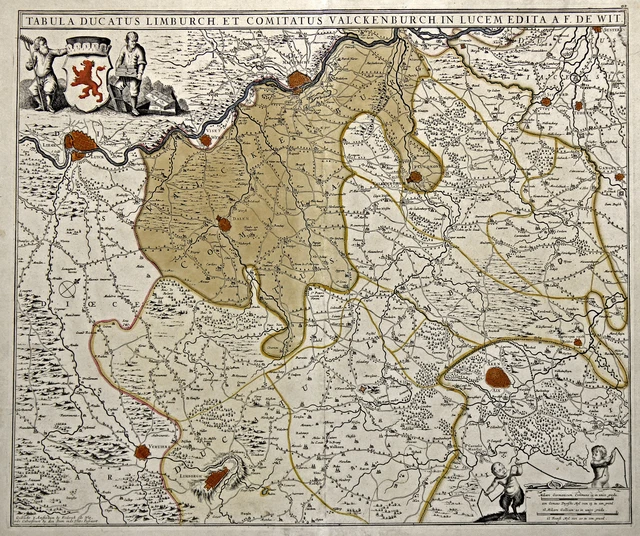 Carte Historique Reproduction - Péloponnèse, Grèce Par De Wit (1680) - Format 23x34.93 Cm - Neuf Roulé
