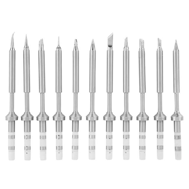 11Pcs Stainless Steel Soldering Iron Tips Replacement For TS100 Soldering Iron✈