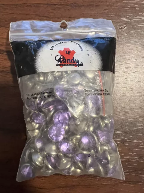 Light Purple Synthetic Crystal Rivets (10mm) - Pkg/110 - Tandy Leather #1395-14