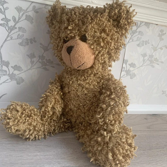 VINTAGE STEVEN SMITH Gold/Brown Shaggy Teddy Bear Plush Stuffed Animal