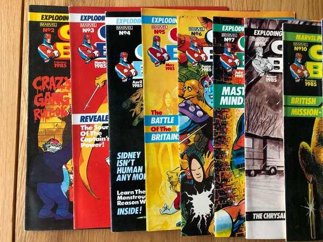 Captain Britain Vol 2 #2-8, 10 11 VFN Rare Betsy Braddock Marvel UK 1985