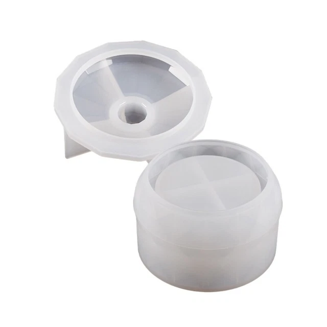 Resin Molds DIY Round Storage Box Silicone Mold for DIY Craft Home Decoration