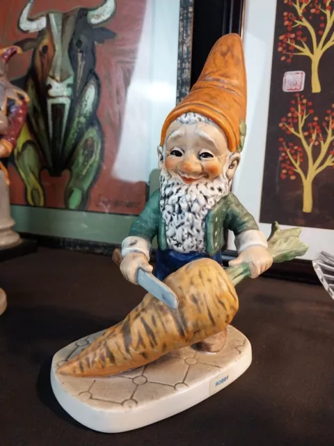 Goebel Hummel Co-Boy "Robie the Vegetarian" Gnome by Gerhard Skrobek W. Germany