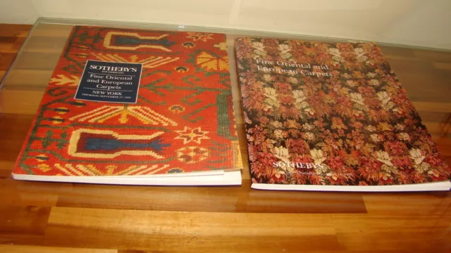 Sothebys Lot 2 Vintage Auction Catalogs Oriental Rugs 1992 & 1995
