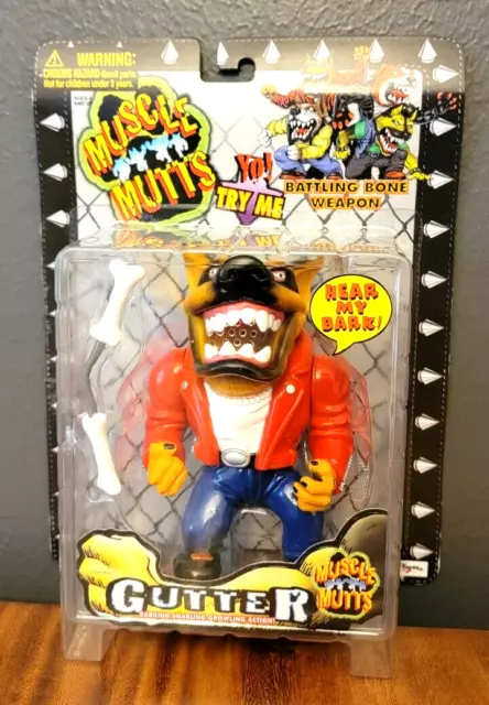 STREETWISE MUSCLE MUTTS Red Knuckle MOC Error Bronzer card Vintage