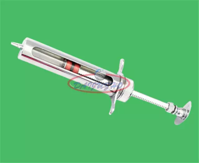 5ml Glass Syringes Glass Sampler Lab 5cc Glassware Stainless steel