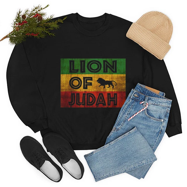 Rasta Lion of Judah Flag Reggae Rastafari Rastaman Sweatshirt