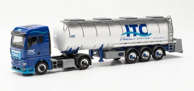 Herpa 76456-002 HO 1:87 - Rimorchio Serbatoio Cromato Feldbinder 3 Assi | Modellismo Ferroviario - Foto 4