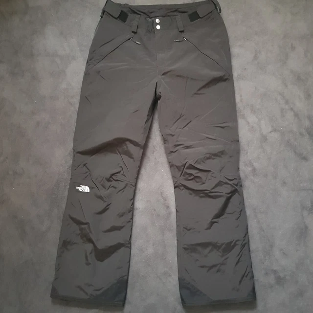 THE NORTH FACE Ski Trousers Womens Large Black HyVent Cargo Snow Pants Insulated