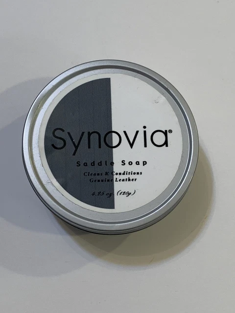 Synovia Saddle Soap Cleans & Conditions Genuine Leather 4.25 oz NEW