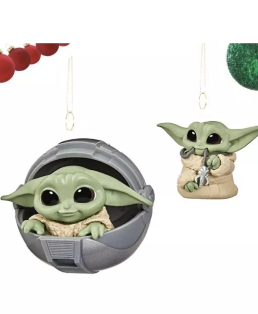 2020 2 Baby Yoda Ornament Star Wars The Mandalorian The Child Christmas Ornament