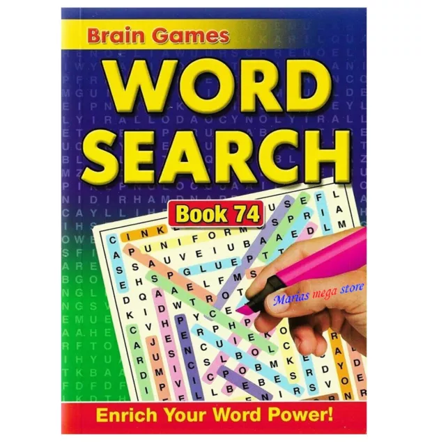 Set Of 4 x Wordsearch Word Search Puzzle Book Travel Brain Books 516 Puzzles 3