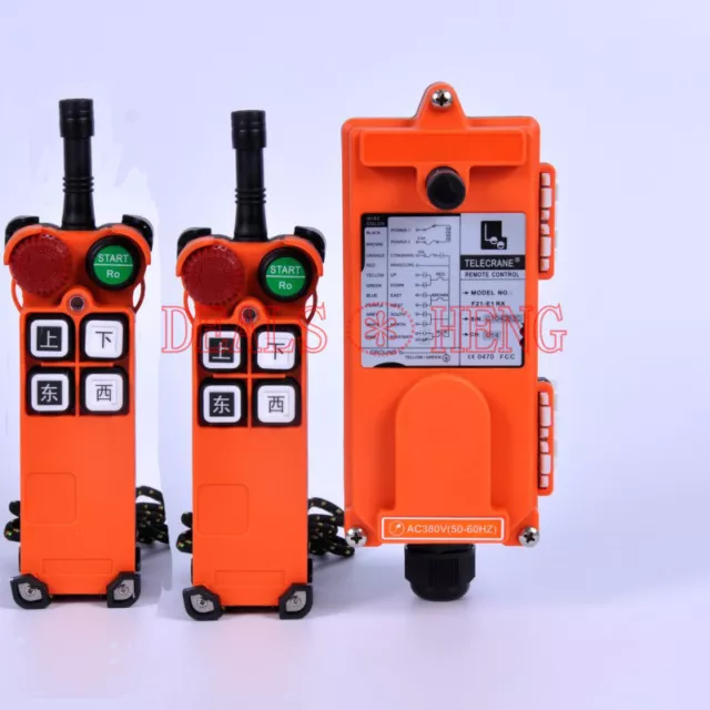 Telecomando wireless gru industriale 2 trasmettitori + 1 ricevitore F21-4S