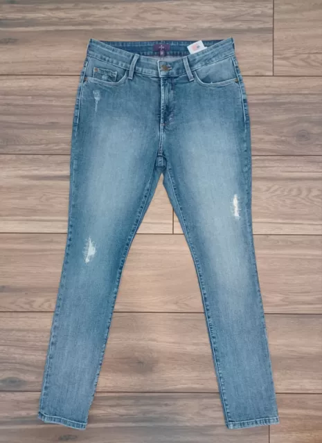 NYDJ Jeans Women's Light Wash Mid Rise Lift Tuck Technology Women’s Size 8