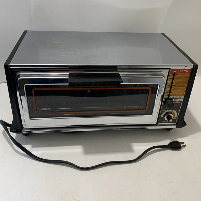 VINTAGE GE GENERAL Electric ToastROven Broil Bake Toaster TR900B 7703