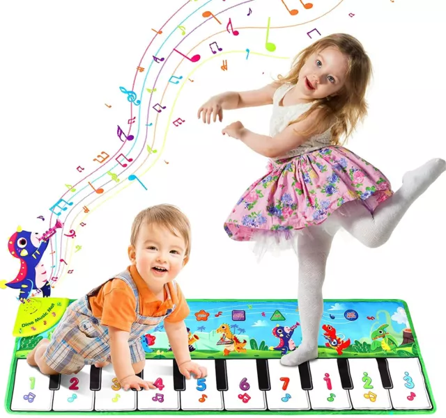 Lobyoh Tapis Musical Tapis de Piano pour Bébé, 4 Modes, 8