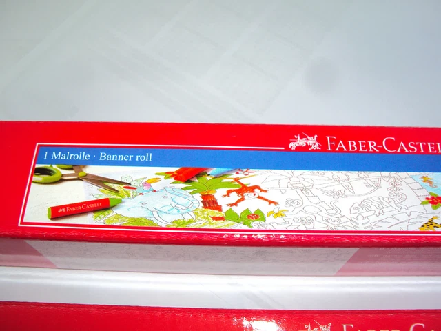 Faber Castell Malrolle , malen 30 cm x 3,20 Meter,  Dschungel/Unterwasserwelt