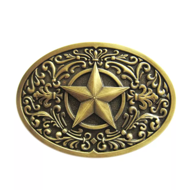 Western Star III Belt Buckle Sherriff Sheriff Star Sheriff's Badge Cowboy Saloon