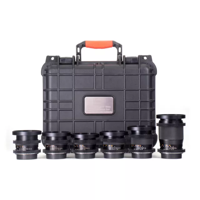 Carl Zeiss Contax T* 28/35/50/85/100/135mm Cine Modded Set für Canon EF mit...