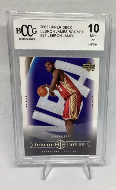 2003-04 Upper Deck Box Set Lebron James #21 BCCG Mint 10