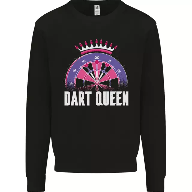 Darts Queen Funny Kids Sweatshirt Jumper
