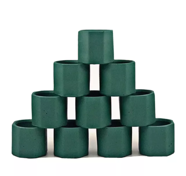 12 piezas frascos de velas vacíos al por mayor para hacer velas de Navidad verdes Reino Unido decoración de lujo6