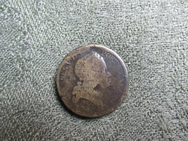 Georgian Portrait Coin Weight --- Portuguese  4 Escudos.    By Kirk.   -Worn. 2