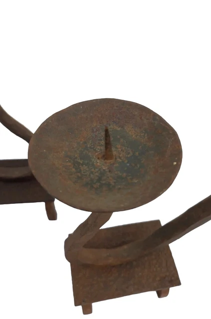Bougeoir Vide-poche Zoomorphe Oiseau En Fer Forgé Noir – Brut – Déco Vintage