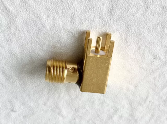 20 X SMA Jack Femmina ad Angolo Retto Pannello Supporto PCB Saldatura Connettore 3