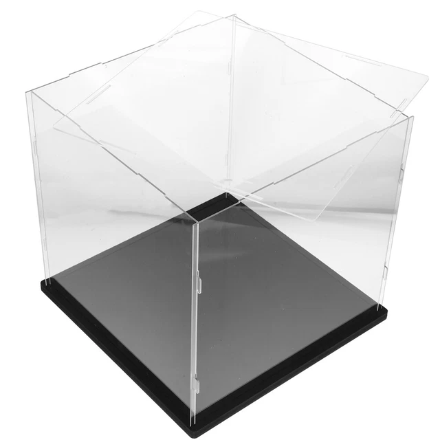 Custodia display bambola supporto bambola desktop trasparente scatola display statuetta archiviazione