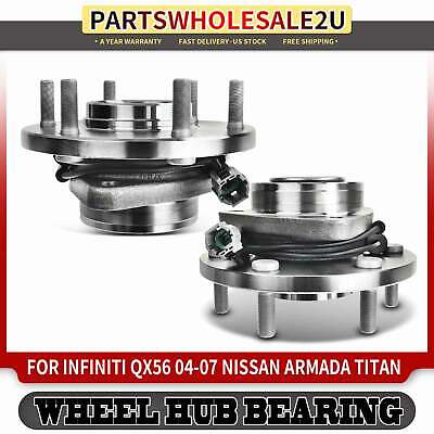 Front Wheel Bearing Hub Assembly Compatible with 2008 2007 2006 2005 Ford F150 4WD AWD 4.6 5.4 4.2L WA515079 