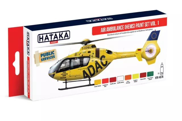 Air Ambulance Hems V.1 Paint Set Hataka HTK-AS76