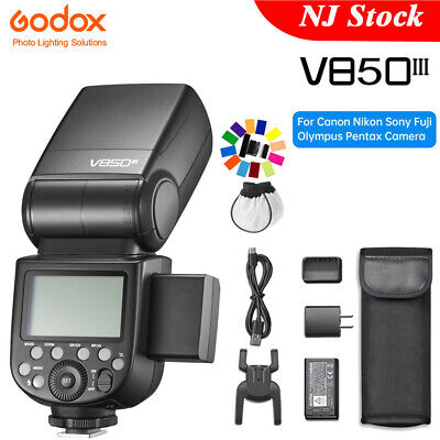 US Godox V850III 76W 2.4G GN60 HSS Speedlite for Canon Nikon Sony Pentax Olympus