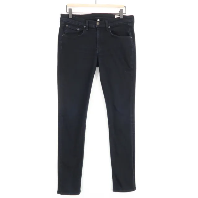 Rag & Bone Mid Rise Skinny Jeans Womens 30 Coal Stretch Denim Zip Fly