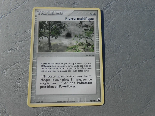 Carte Pokémon - EX Créateurs de légendes 72/92 TRAINER pierre maléfique - FR