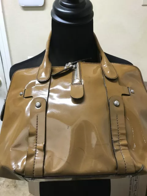 Vintage Ferragamo brown patent leather bag #IS2 - Xmas Sale