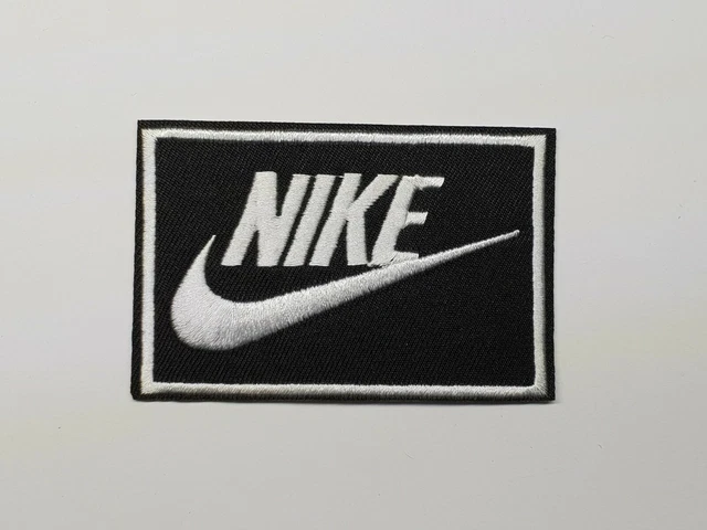 NIKE LOGO IRON on or sew on Patch Swoosh tick Oldschool original