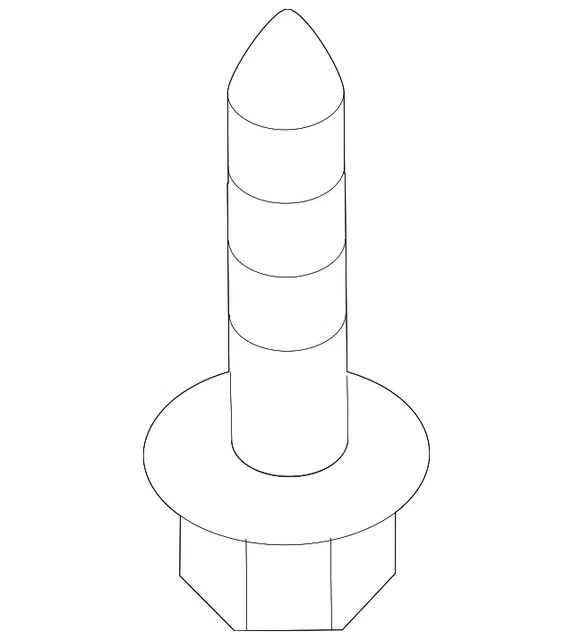 Genuine  Suspension Cross-Member Mount Bolt N-107-854-01