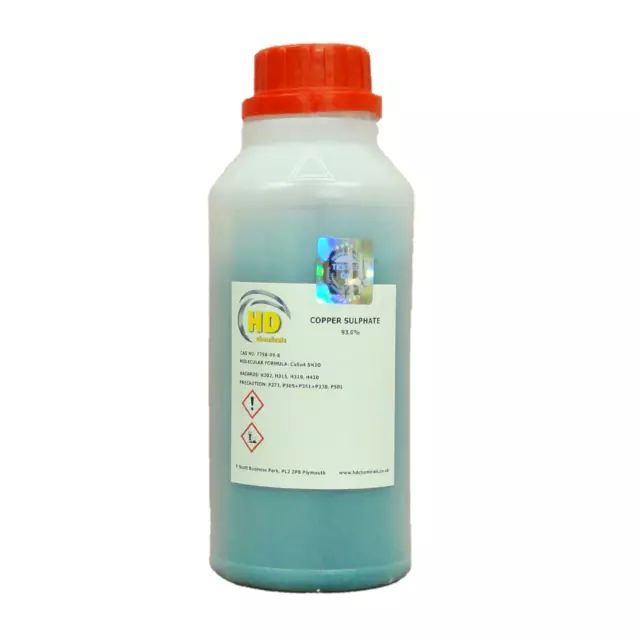 Copper Sulphate 500g * QUALITY PRODUCT * FREE POSTAGE * HDPE BOTTLE * COURIER *
