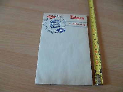 Ancien carnet bloc notes publicitaire de garage LAMPES NORMA no plaque émaillée 