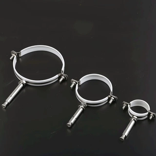 Morsetti A Fascia A V In Acciaio Inossidabile 304 Con Flange Per Tubo - Foto 5