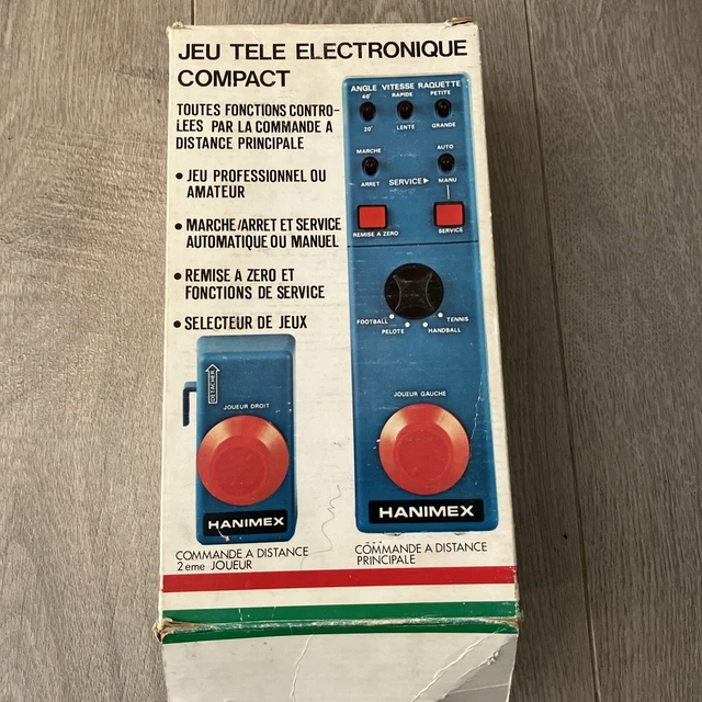 Console Rollet Style Pong - Avec Cassette Stunt Cycle - Fonctionnelle - Occasion